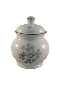 Ceramic Prinknash Abby Pottery White‎ Jar Vase Pottery Flora Design
